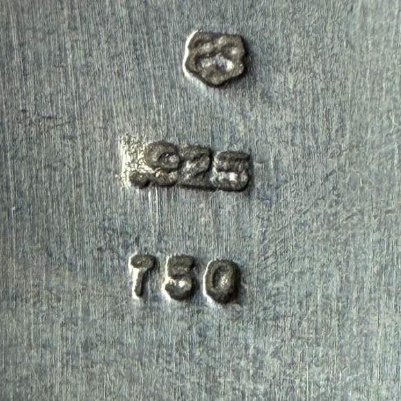 Designer SLANE ~JUMBO 18K GOLD BEE π Enhancer Pendant Sterling Silver 18g RARE! - Picture 6 of 16